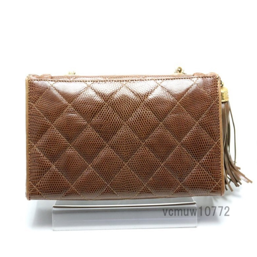 Authentic Rare Chanel lizard chain shoulder bag - Picture 2 of 11